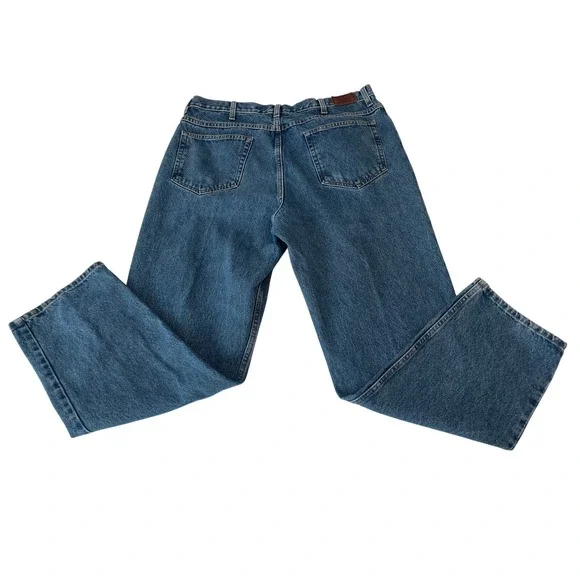 00552 - LLBean Mens Relaxed Fit‎ Jeans Classic Blue Denim Size 38x32 100% cotton - Picture 6 of 11